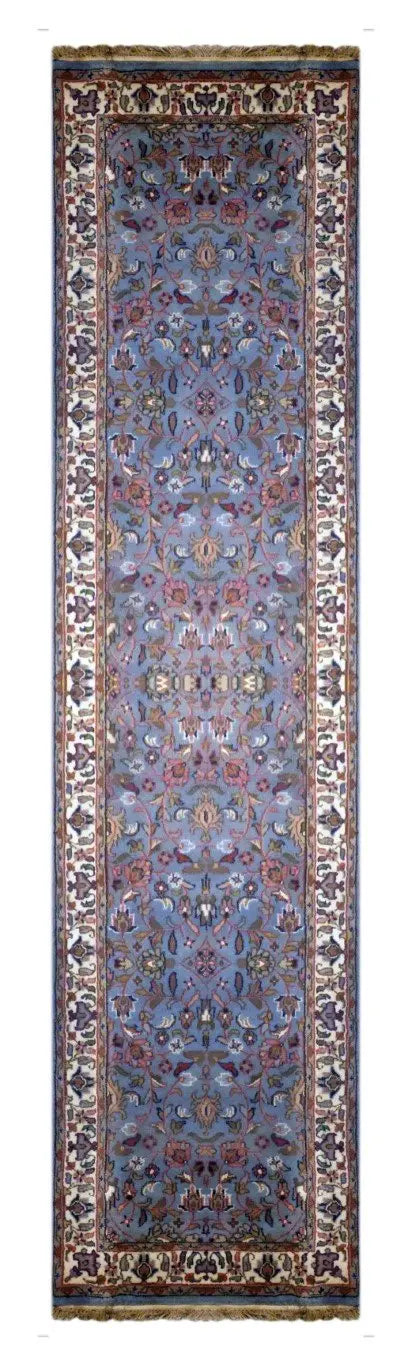 Indian Hand-Knotted Rug 9'9" X 2'6"